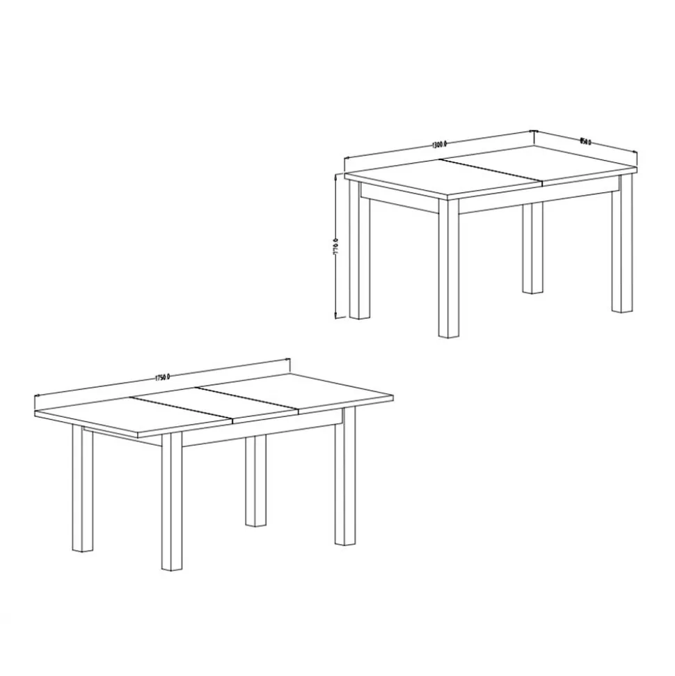 Ausziehbarer Tisch Conru