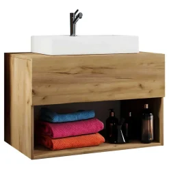 Badmöbel Set Holzoptik Cudalo