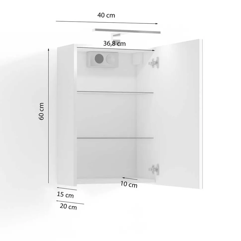 Badspiegelschrank Dartino