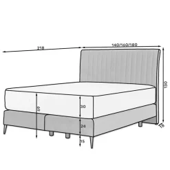 Boxspringbett Orutava