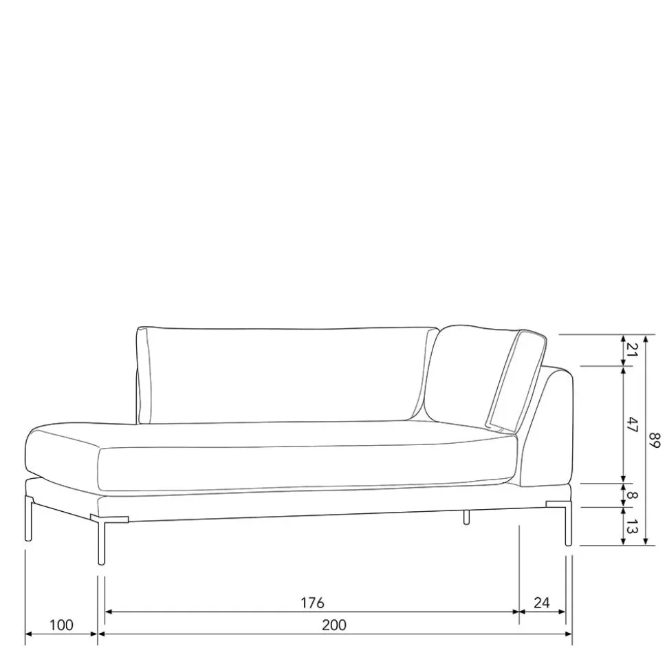 Chaiselongue Lounge Element Kahilke