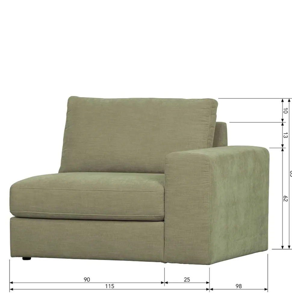 Couch Element mit Armlehne rechts Karyon