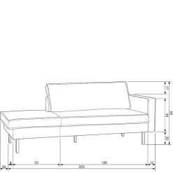 Couch Recamiere Casilla