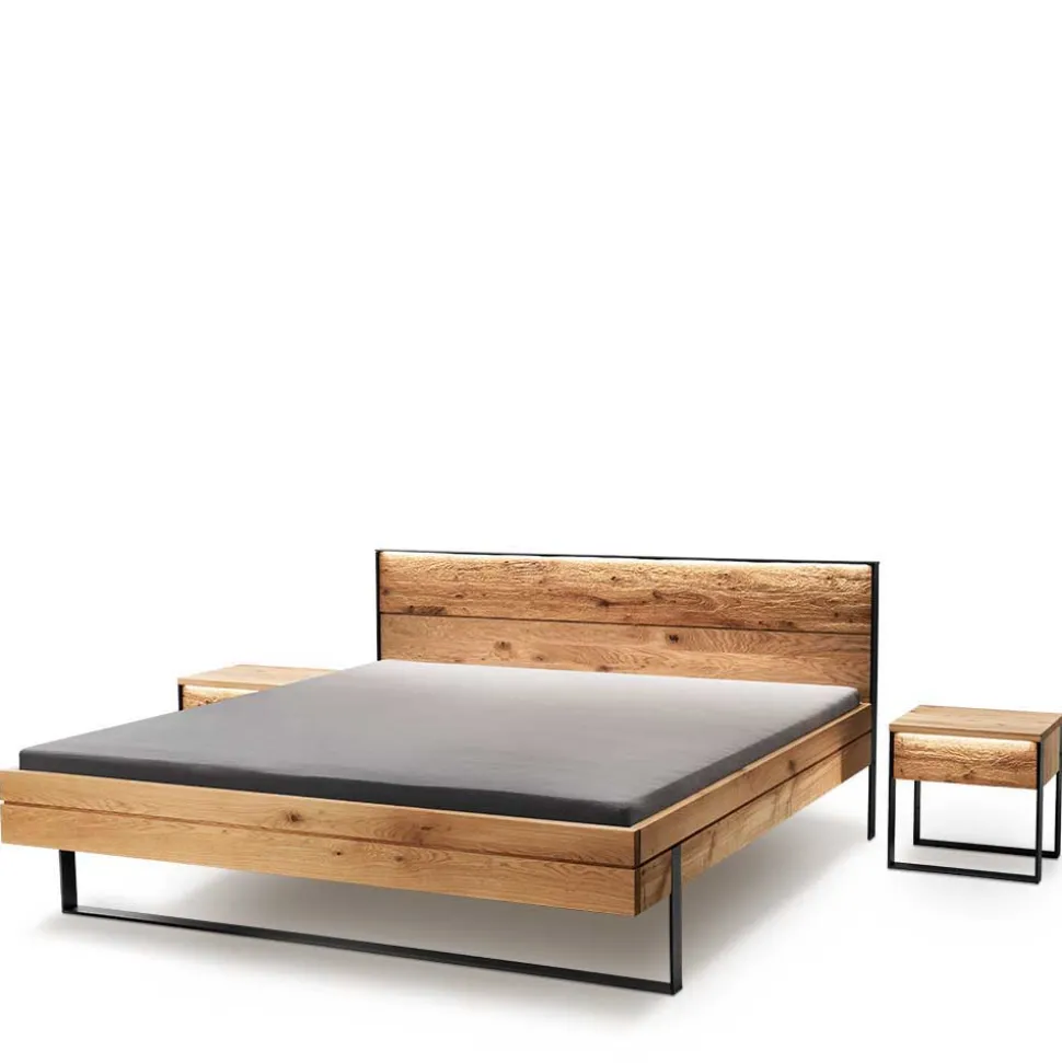 Doppel Bett Wildeiche Scoddo