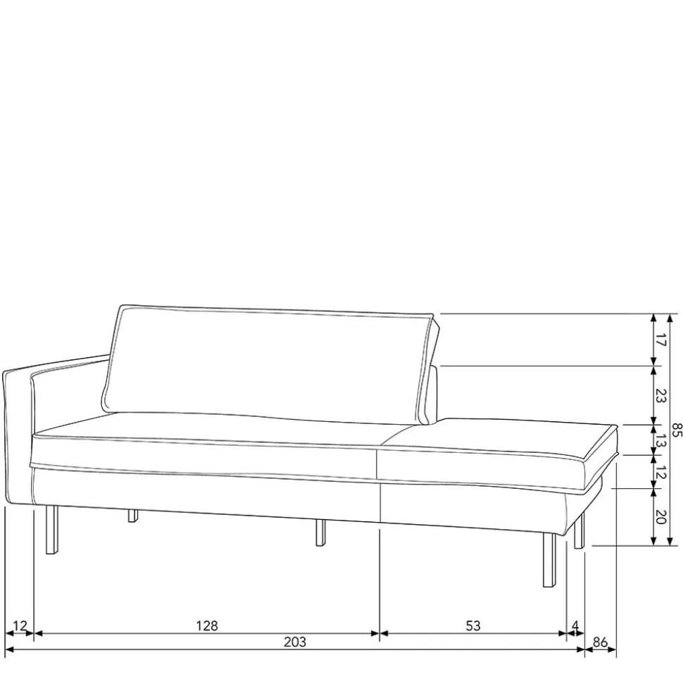 Dreier Sofa Roger