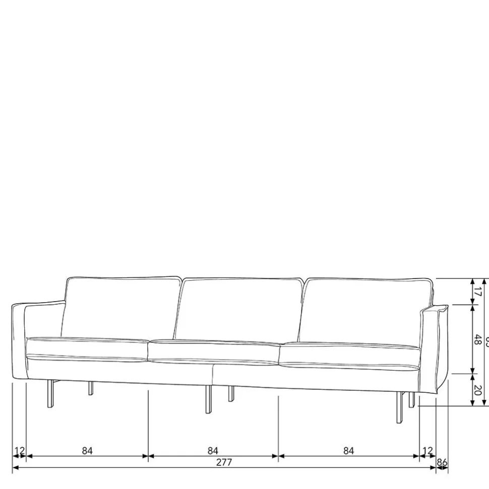 Dreisitzer Sofa Vagonna