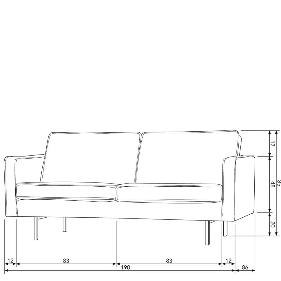 2er Sofa Majero