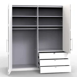 Falttürenkleiderschrank Invelita