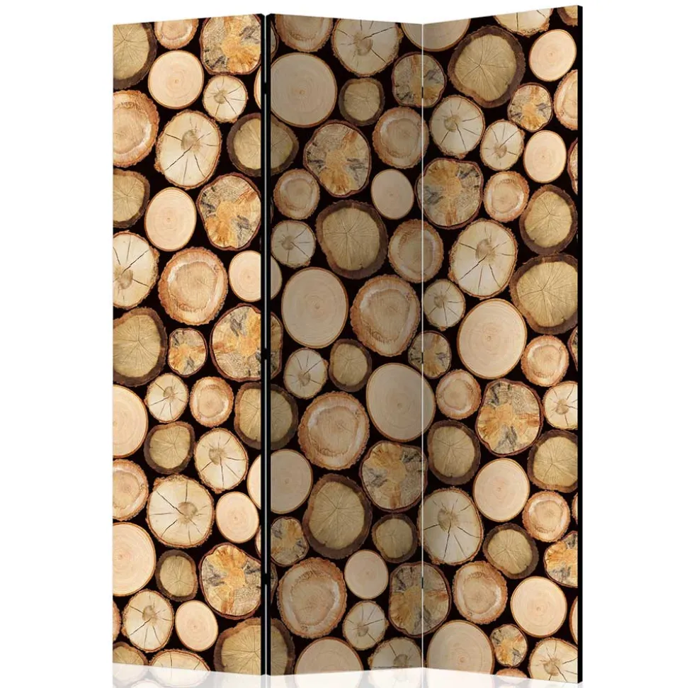 Holzoptik Paravent Albin