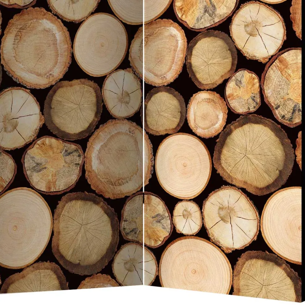 Holzoptik Paravent Albin