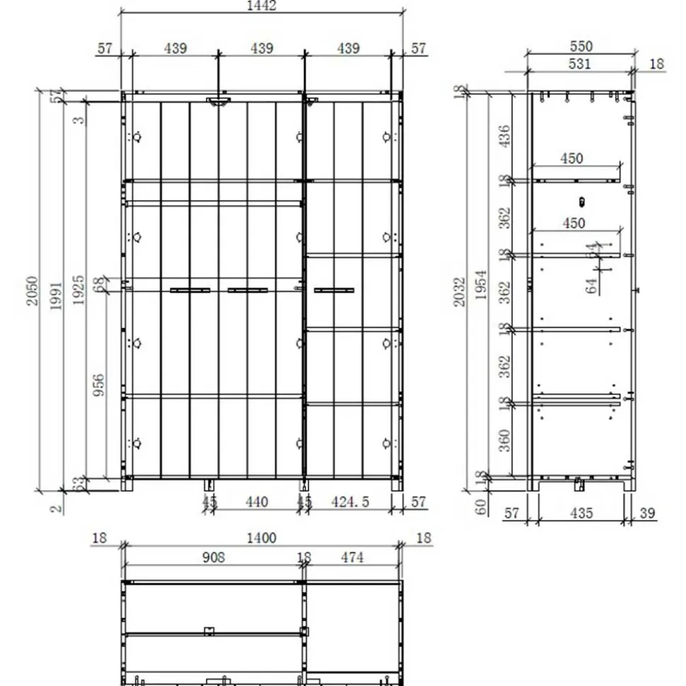 Jugendzimmer Set Demossa