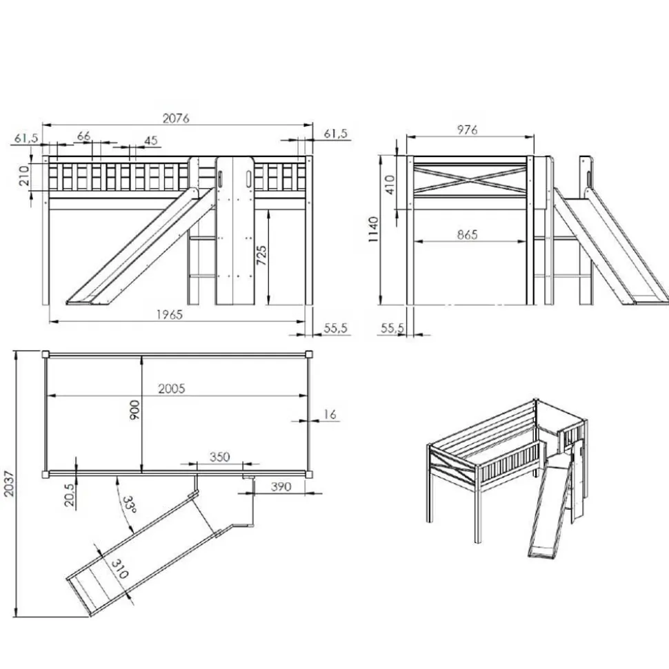 Kinderhochbett Urbanos