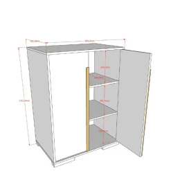 Kinderzimmerschrank Ostoro