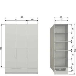 Kleiderschrank Drovens