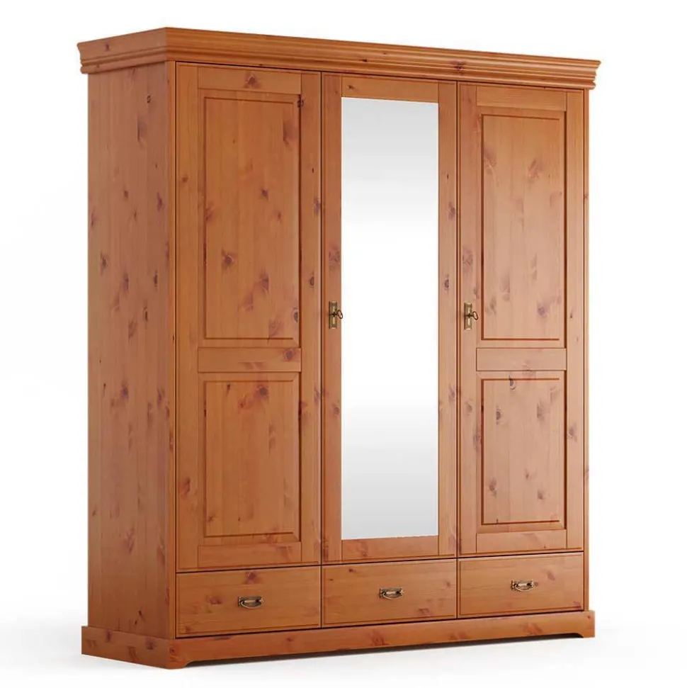 Kleiderschrank Massivholz Kiefer Rovert