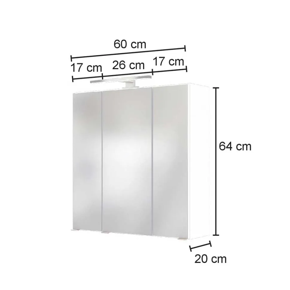Lichtspiegelschrank Jalexda