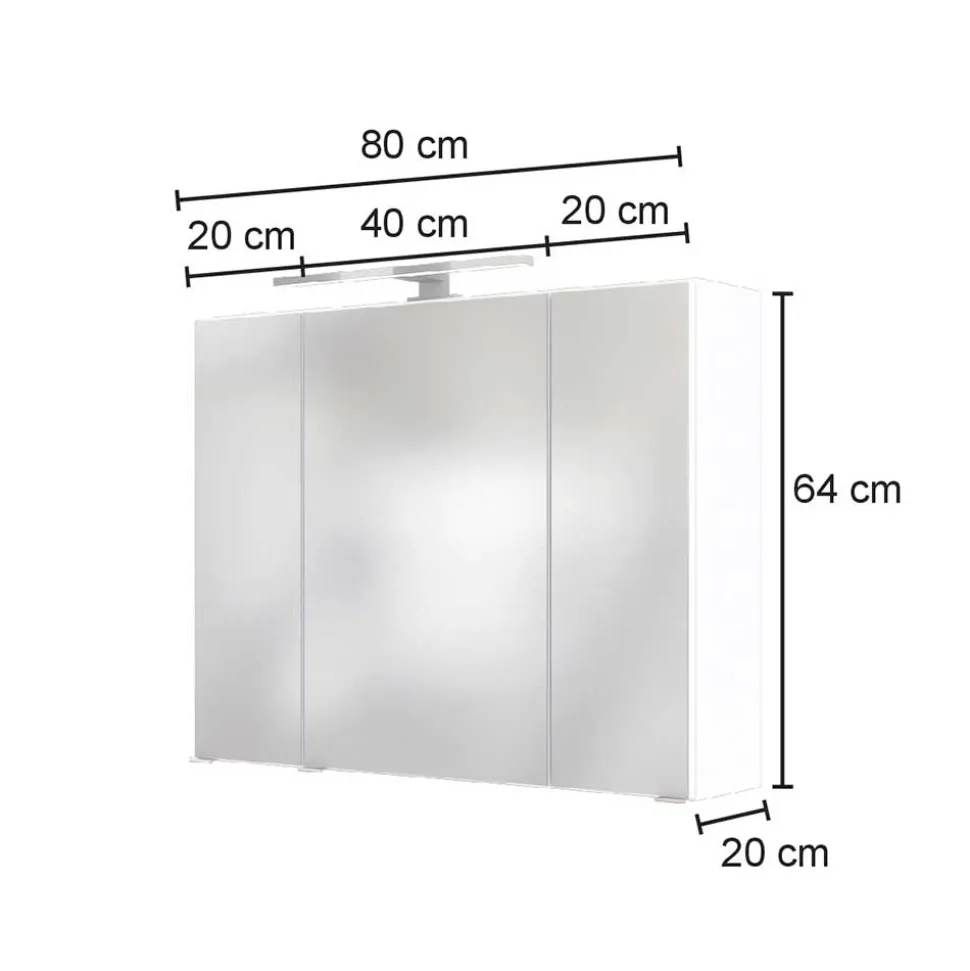 Lichtspiegelschrank Jalexda