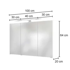 Lichtspiegelschrank Jalexda