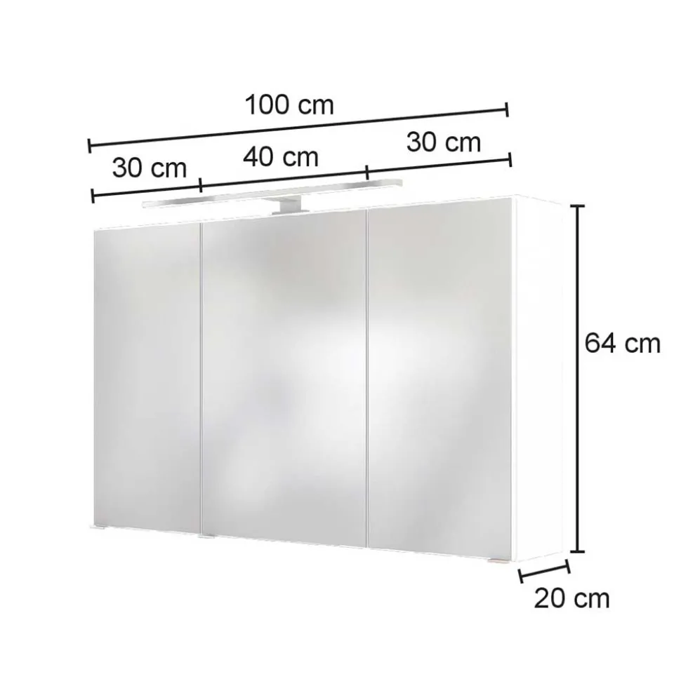 Lichtspiegelschrank Jalexda