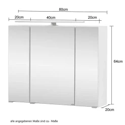 Lichtspiegelschrank Sastiza