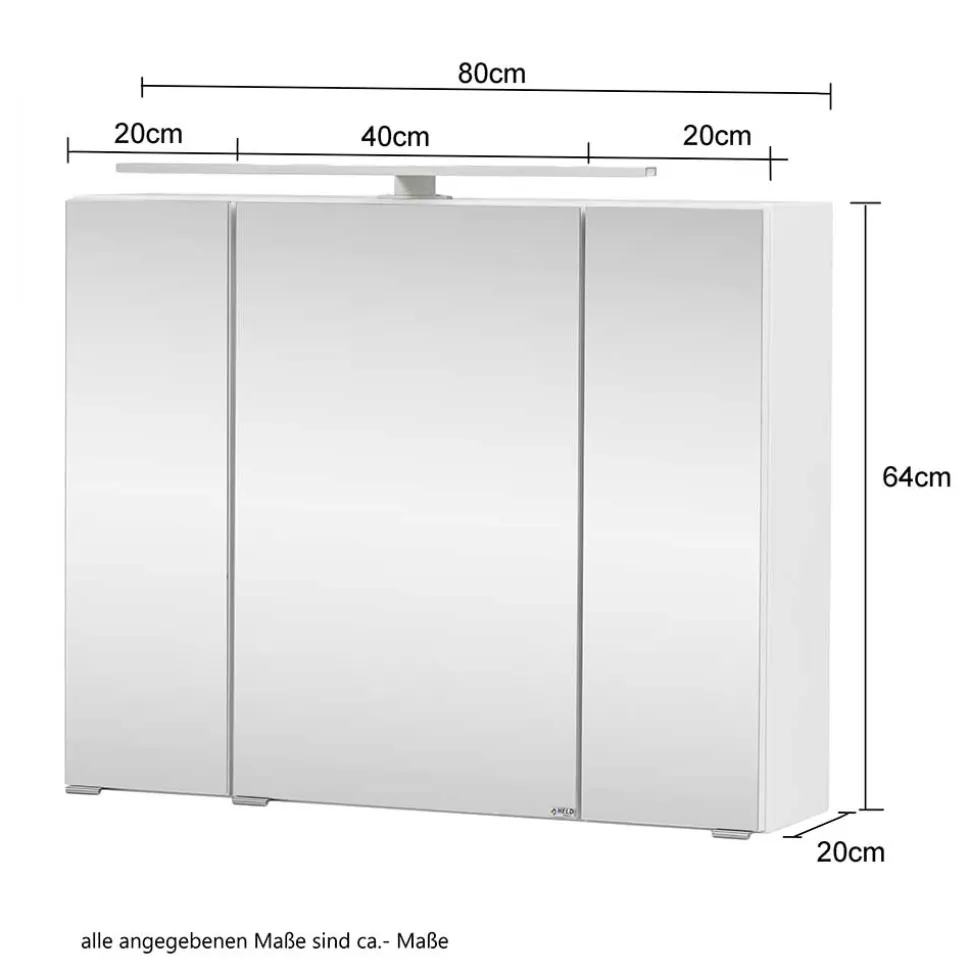 Lichtspiegelschrank Sastiza