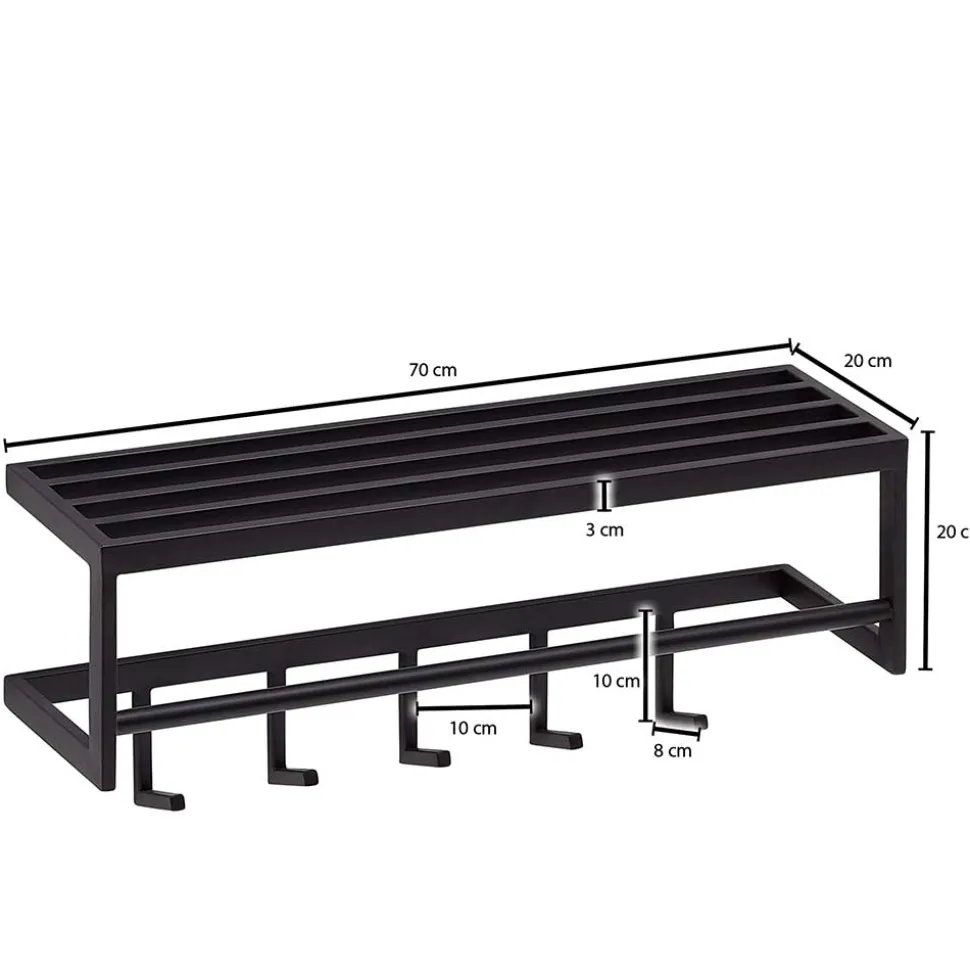 Metall Wandgarderobe Vulcanus
