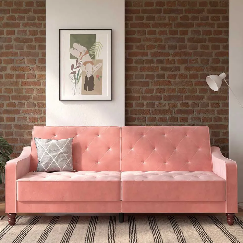 Rosa Klappsofa Clienta