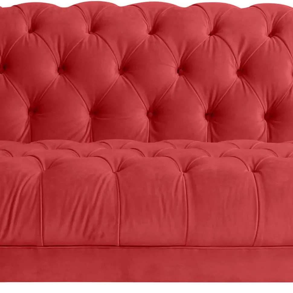 Rotes Zweier Sofa Akper