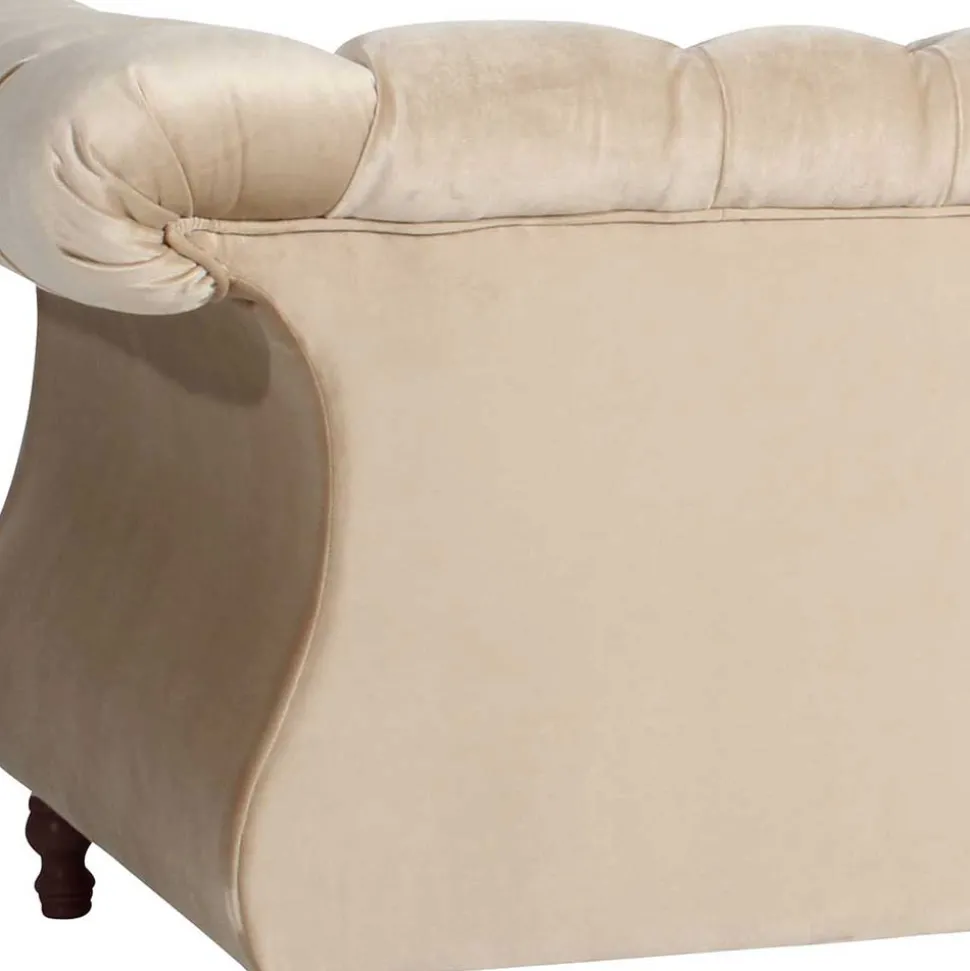 Samtvelours Sofa Segin