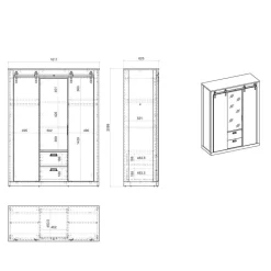 Schlafzimmerkomplettset Dionada