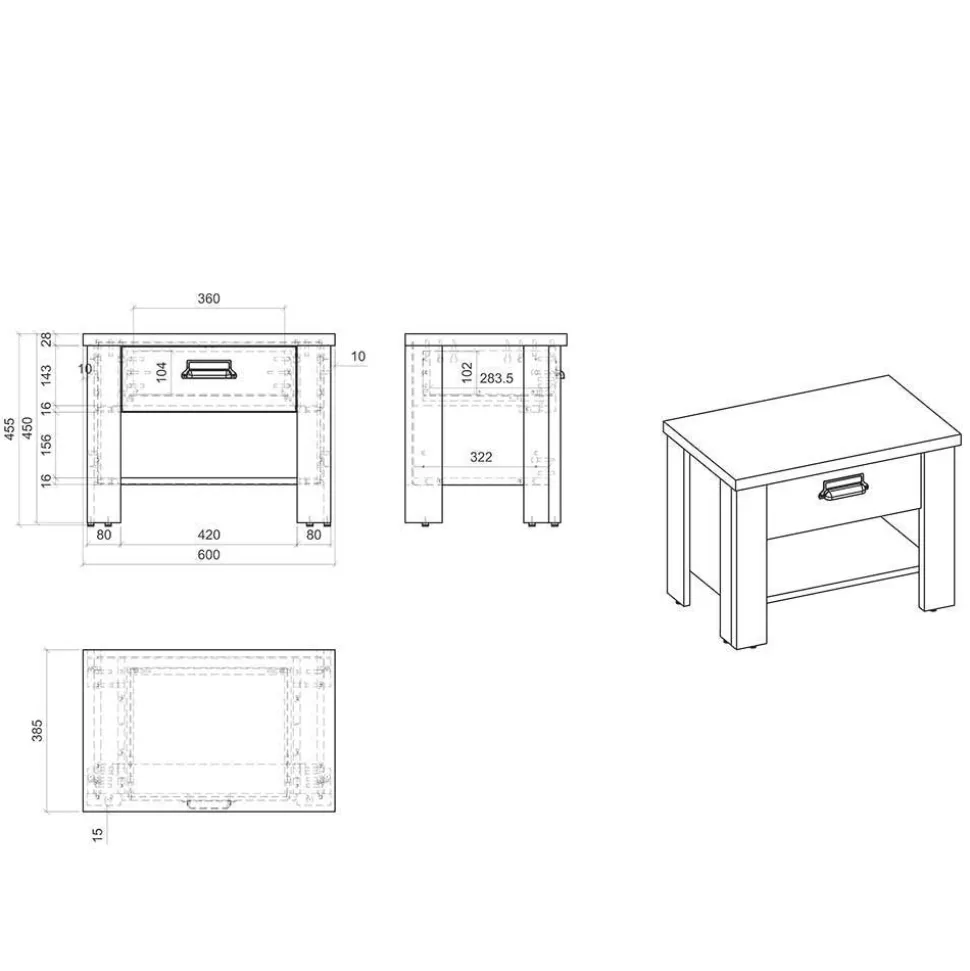 Schlafzimmermöbel Set Studiana
