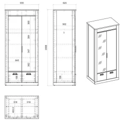 Schlafzimmermöbel Set Studiana