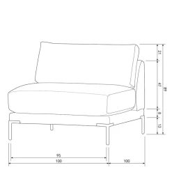 Sofa Kombination Taupe Udjaca