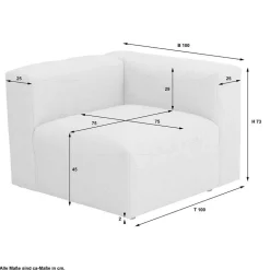 Sofaelement Felictia