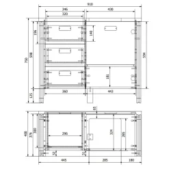 Waschbeckenschrank Verjan
