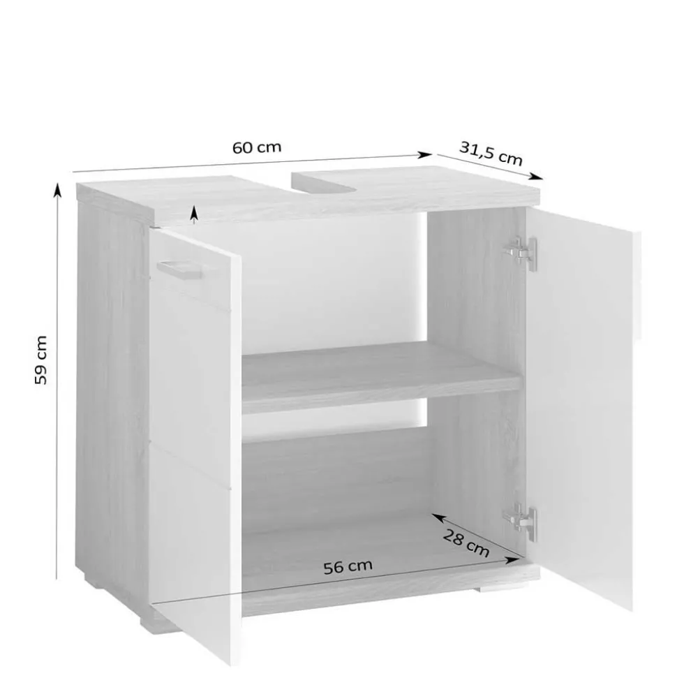 Waschbeckenschrank Zirco