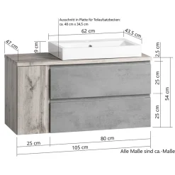 Waschtischschrank Tagma