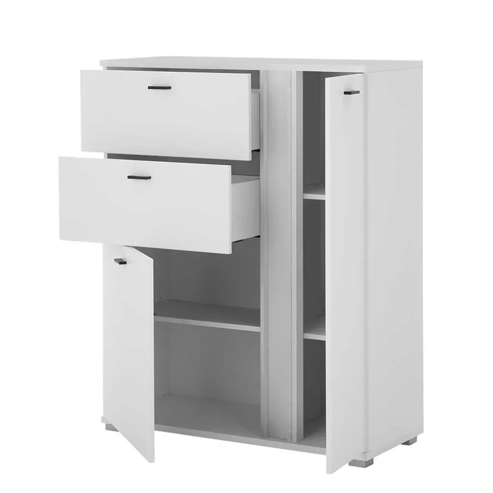 Weiße Design Wohnwand Constantin