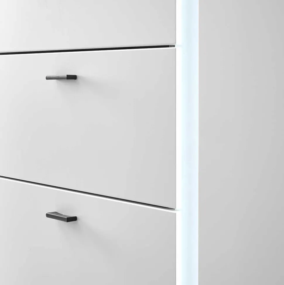 Weiße Design Wohnwand Constantin