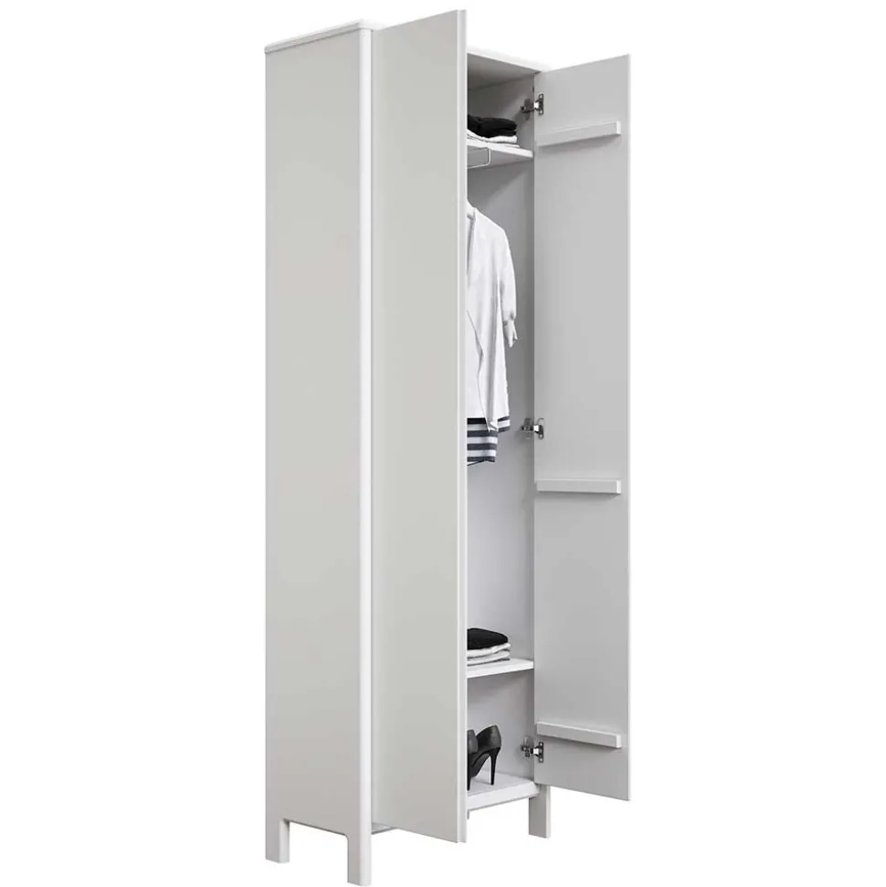 Weißer Dielenschrank Sanakas