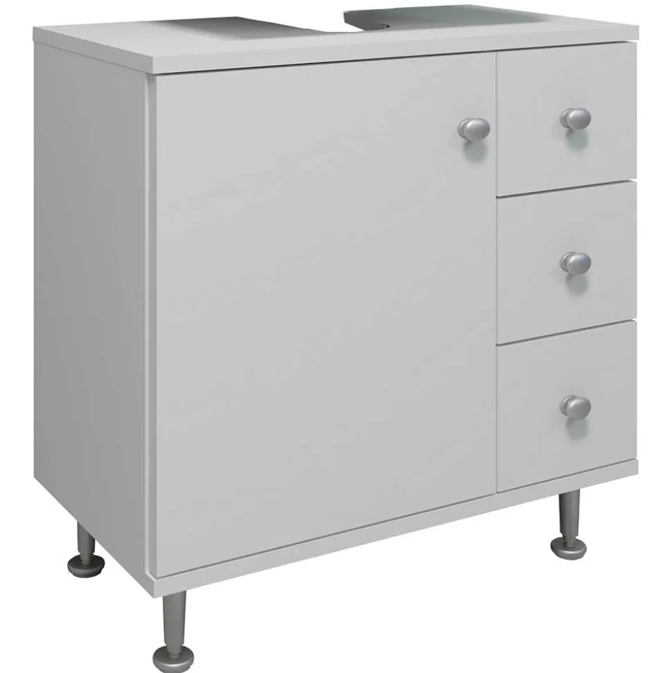 Weißer Waschbeckenschrank Osmin