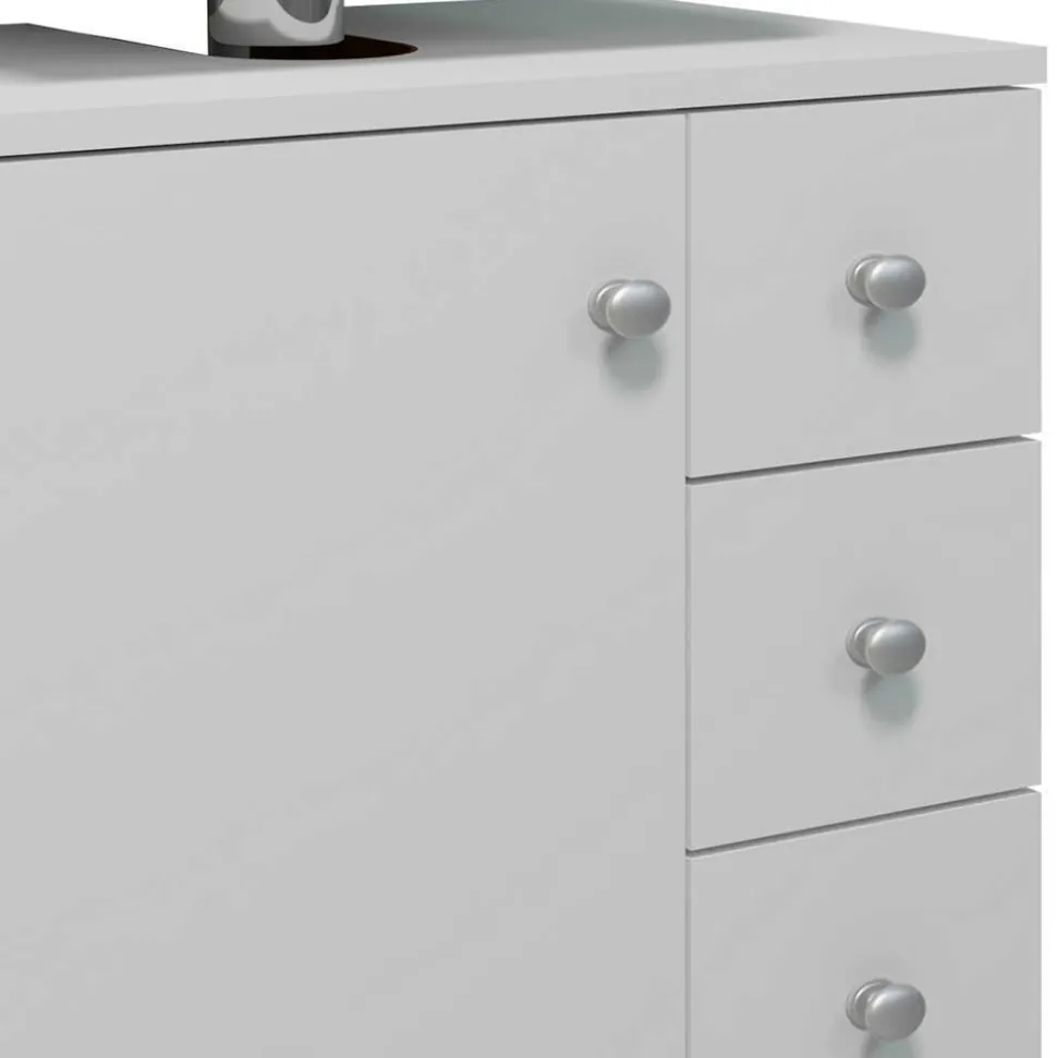 Weißer Waschbeckenschrank Osmin