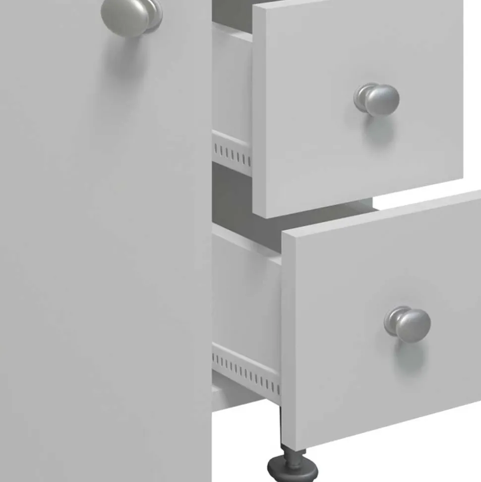 Weißer Waschbeckenschrank Osmin