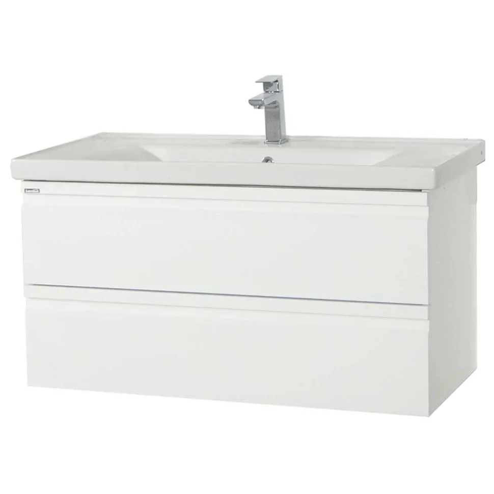 Weißer Waschbeckenschrank Valtte