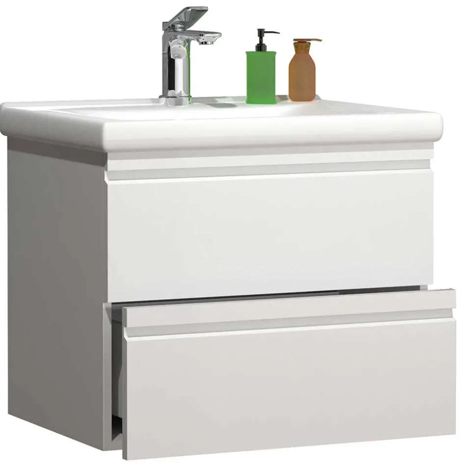 Weißer Waschbeckenschrank Valtte