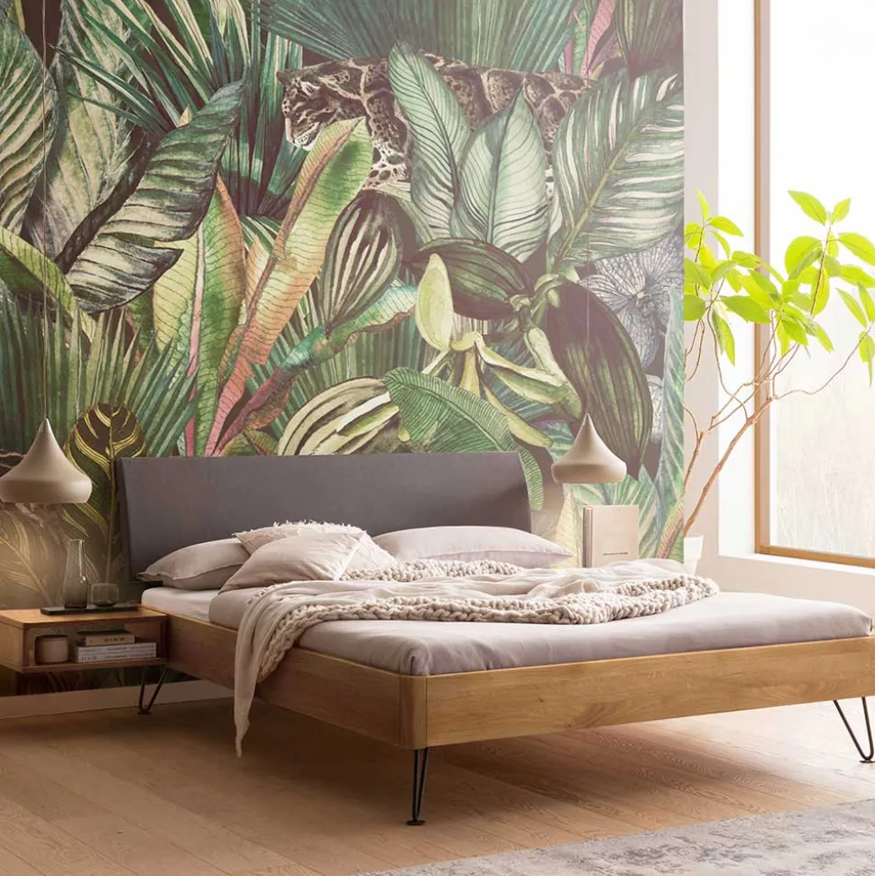 140x200 Bett Wildeiche Fine