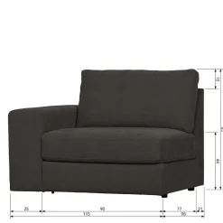 Zweisitzer Modulsofa Trois